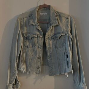 Mango cropped jean jacket